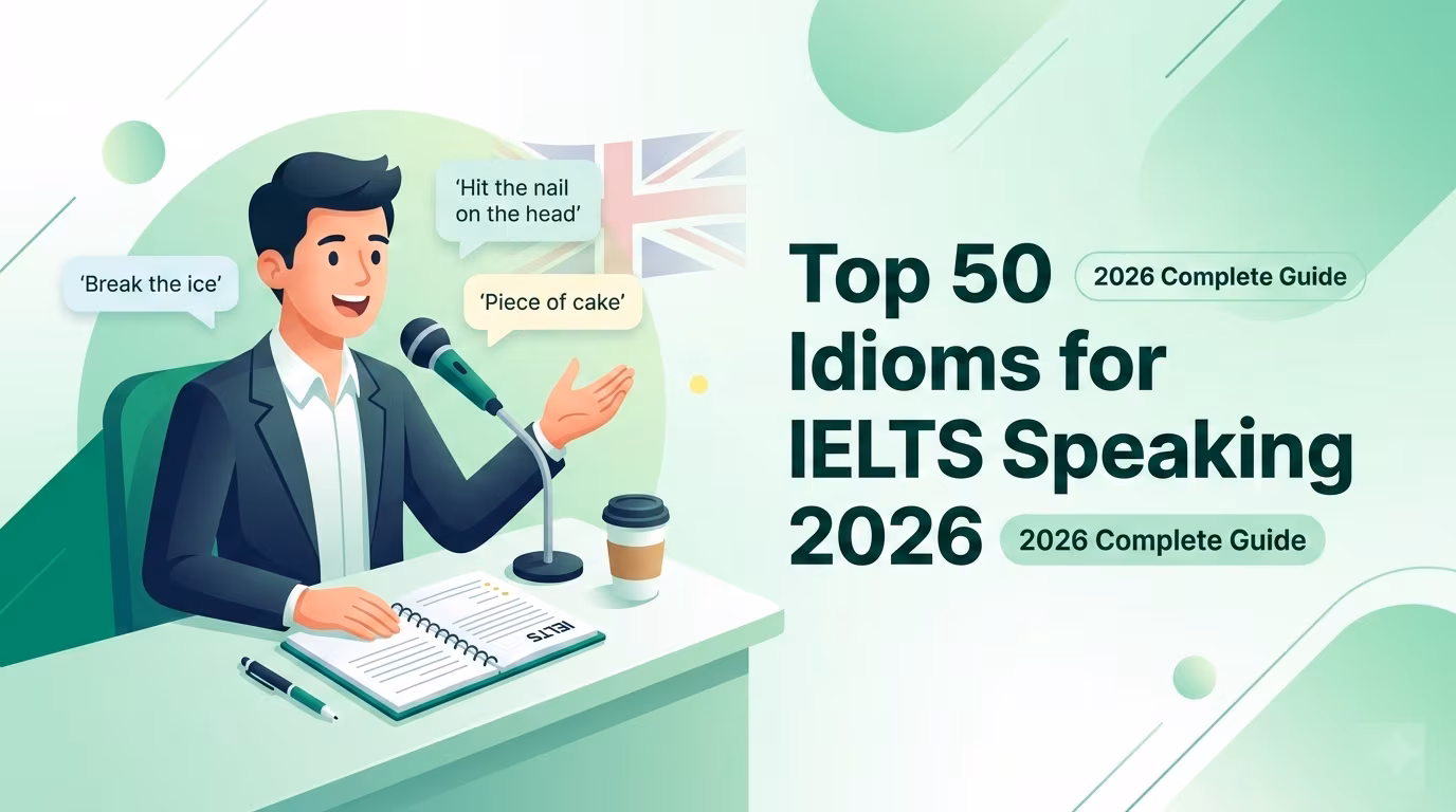 IELTS Speaking Vocabulary — Band 9 Phrases, Idioms & Fillers (2026)